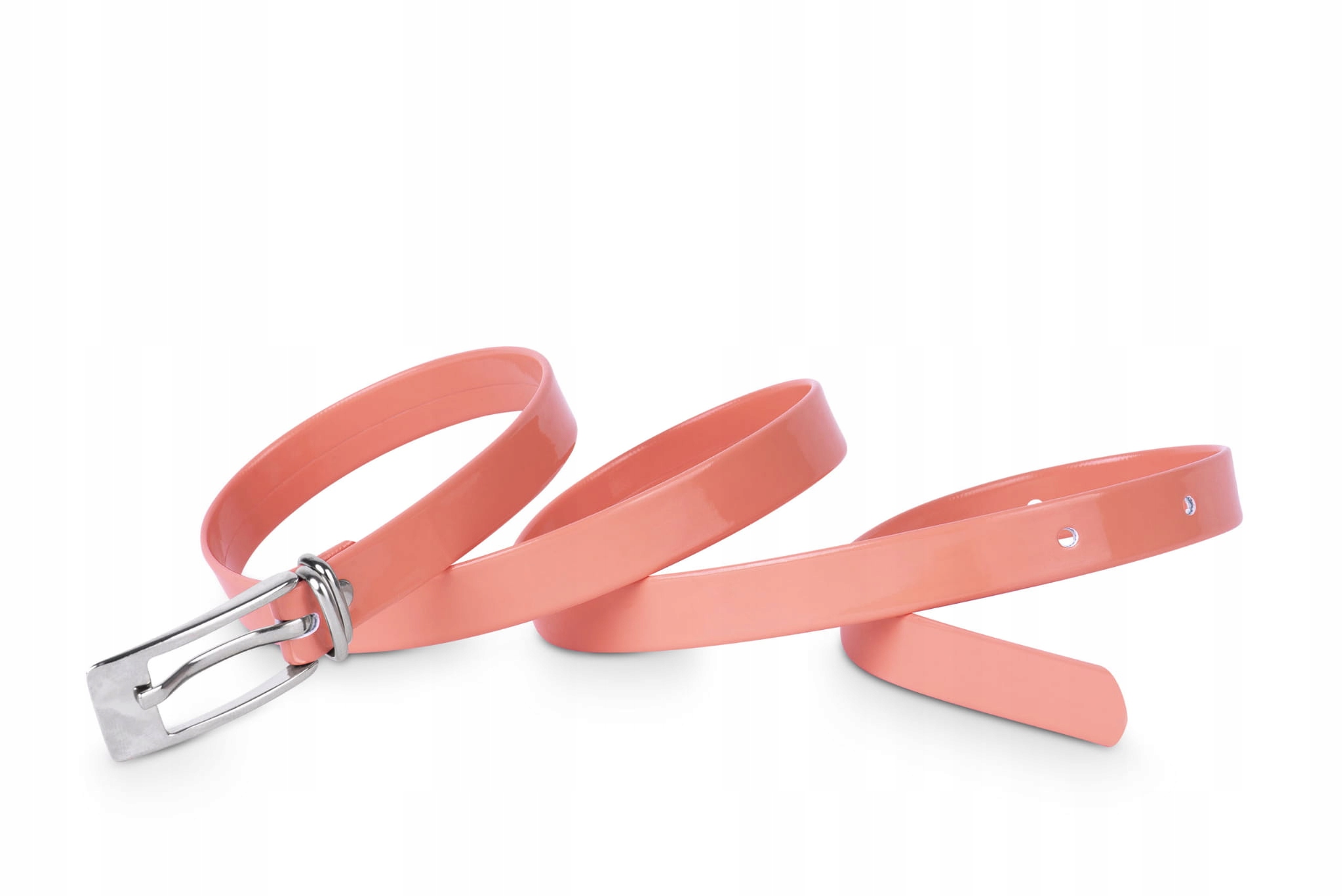 

Pasek damski klasyczny łososiowy lakier 1,5 cm