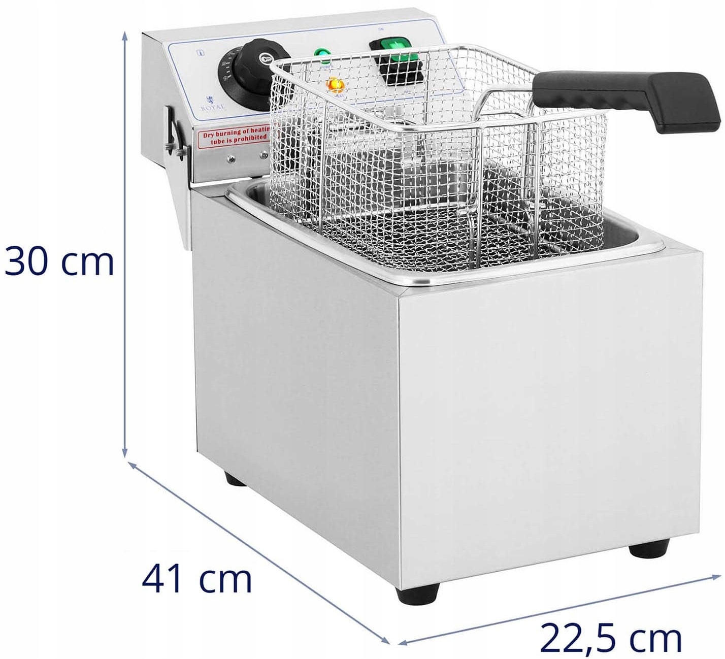 Frytownica jednokomorowa 8 L 3200 W Royal Catering RCEF 08EB 10011141