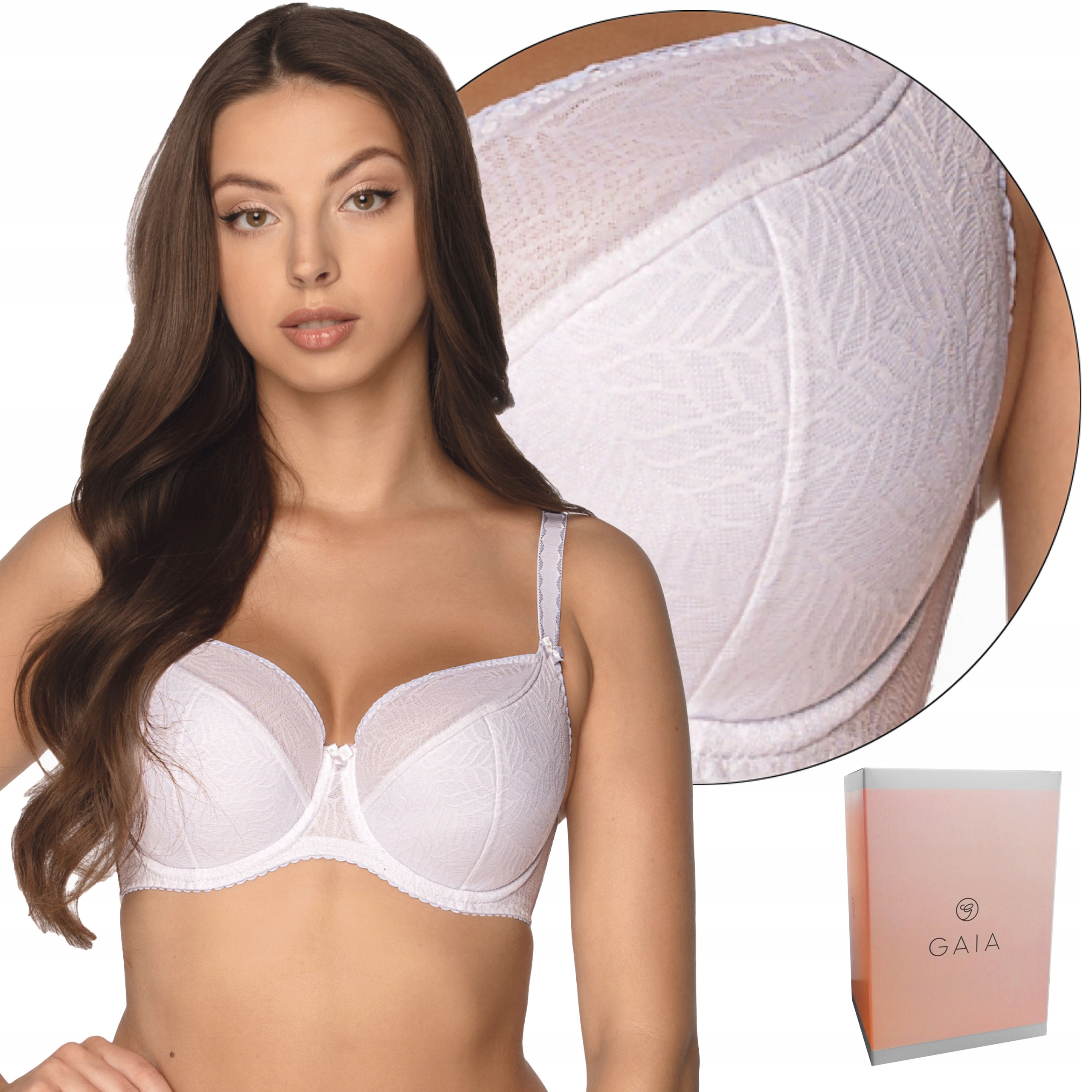 

Biustonosz semi soft, Gaia Sandy 594, Biały, 75E