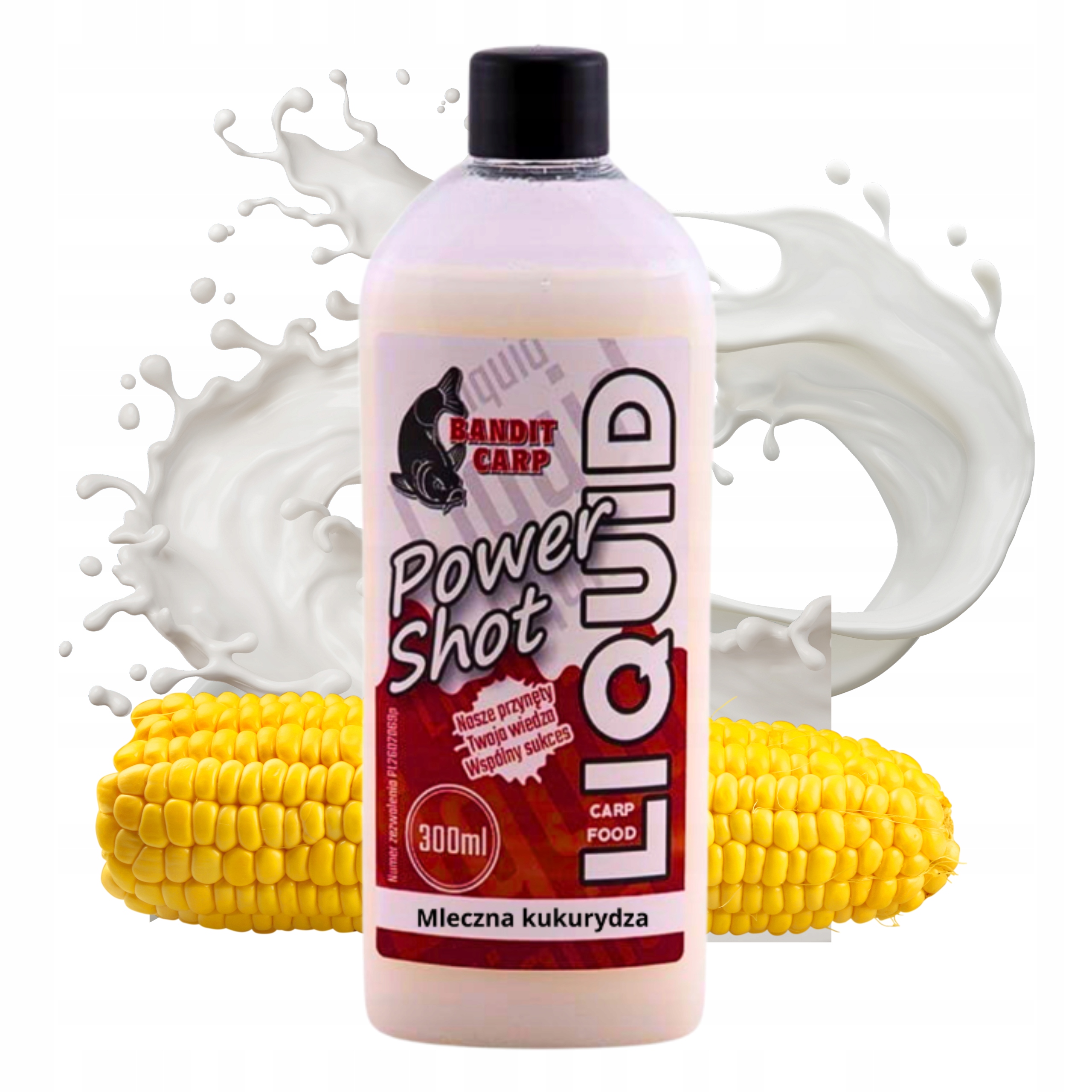 Liquid Booster Na Ryby Do Zanęt Mlczna Kukurydza Do Kulek 300ml Bandit Carp
