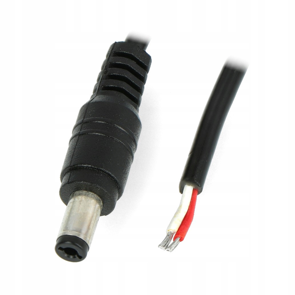 

Wtyk DC 5,5x2,1mm z przewodem 20AWG 1m