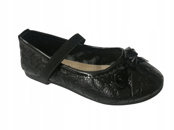 Balerinki r21 półbuty czarne baleriny dziewczęce