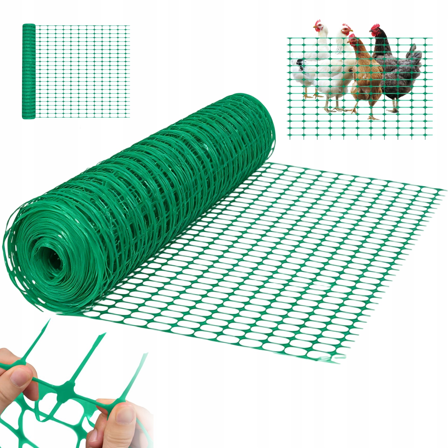 Plotová síť Zelená Rabatová plastová Všestranná 100 cm x 300 cm