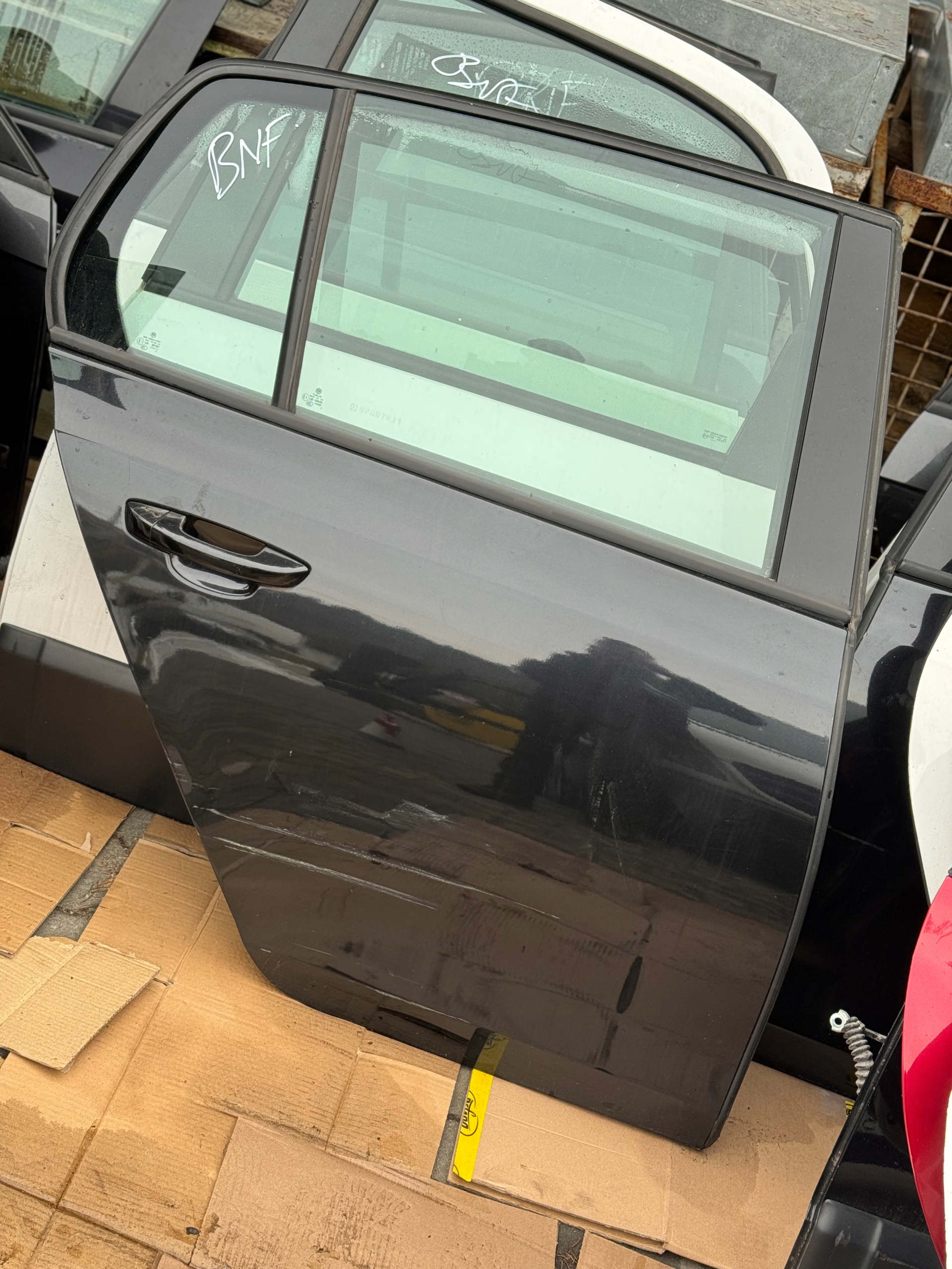 VW GOLF VI HB 5D complete door right rear part rear. LC9X black