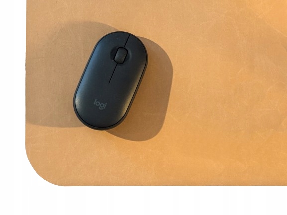 Podkładka mata na biurko pod myszkę skóra naturalna beżowa 1,6mm 100x40