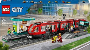 Lego City Tramwaj miejski ze stacją przystanek 60423 Klocki