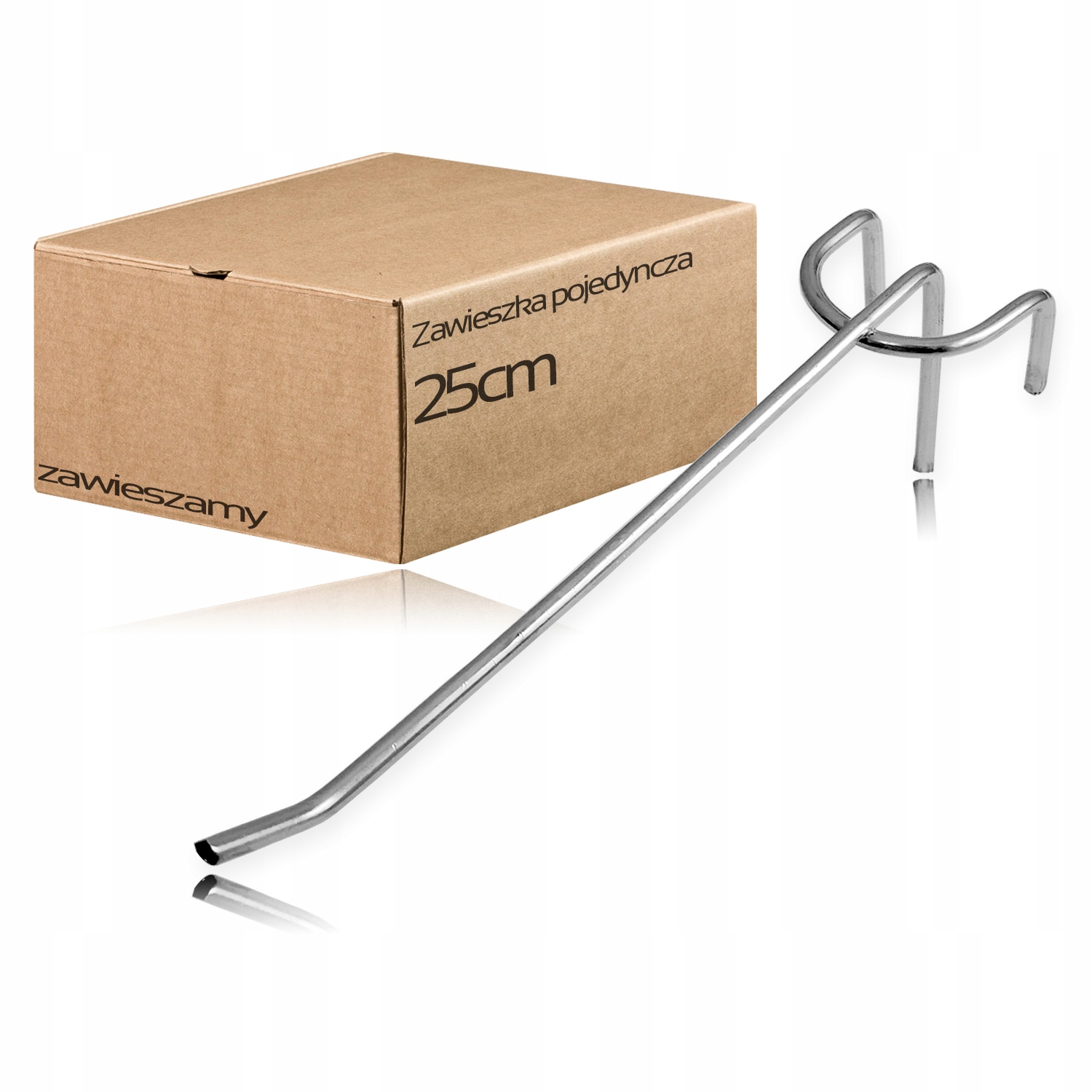 

Zawieszka Haczyk Na Kratę Kratkę Hak 25CM Chrom