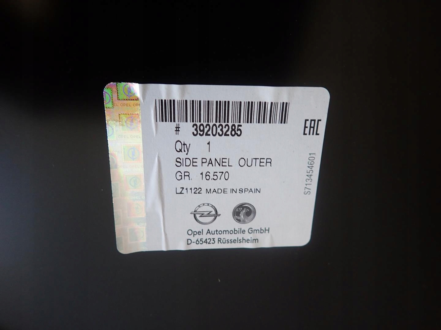 parafango posteriore posteriore Destra OPEL CROSSLAND X 2017