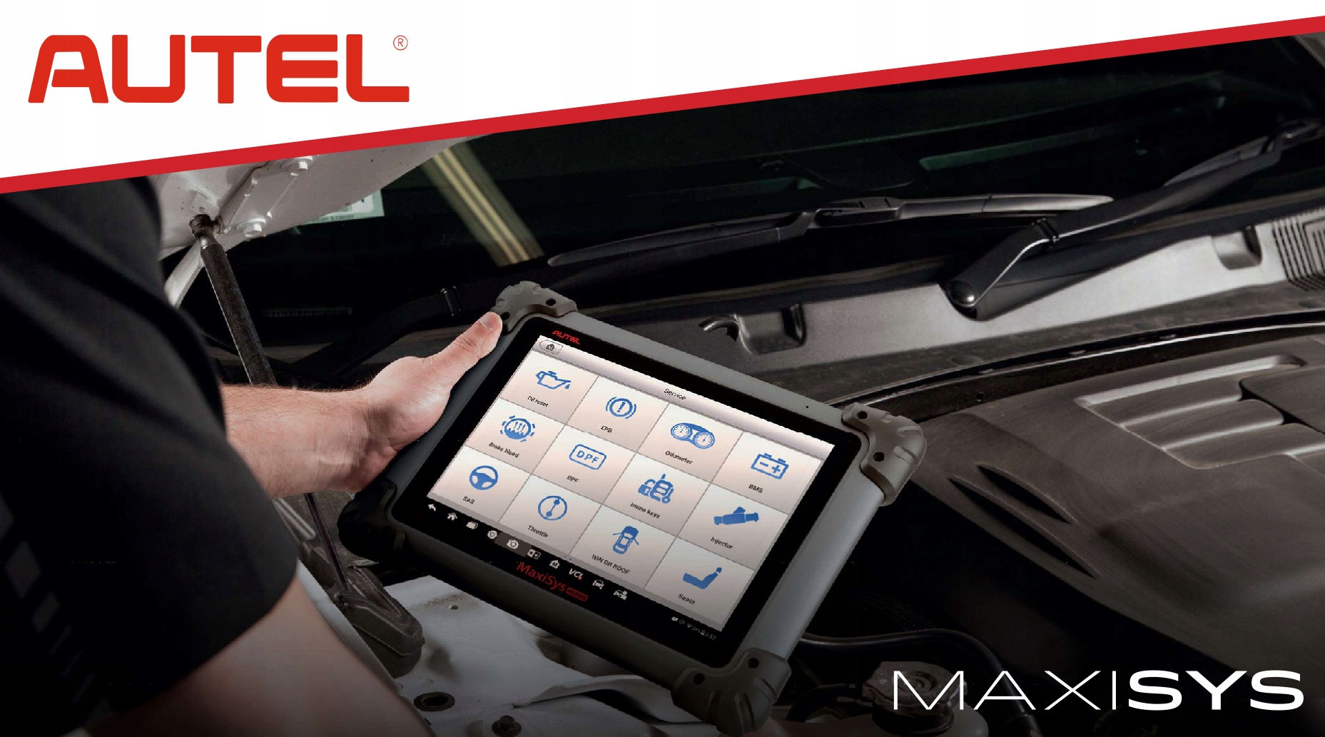 TESTER SKANER KOMPUTER INTERFEJS DIAGNOSTYCZNY AUTEL MaxiSYS MS906S Marka Autel