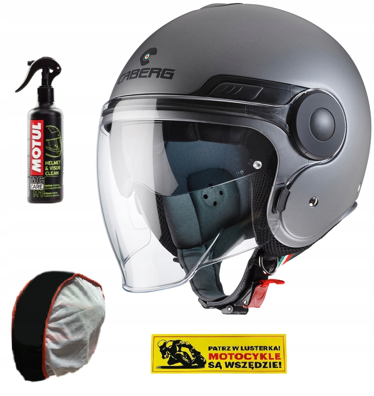 KASK CABERG OTWARTY JET Z BLENDĄ UPTOWN r. XXL