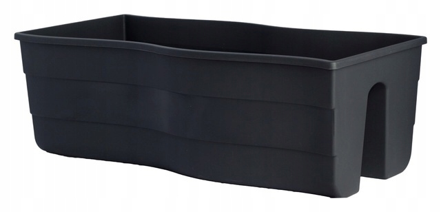 Doniczka balustradowa Fala 60 antracyt Form-Plastic