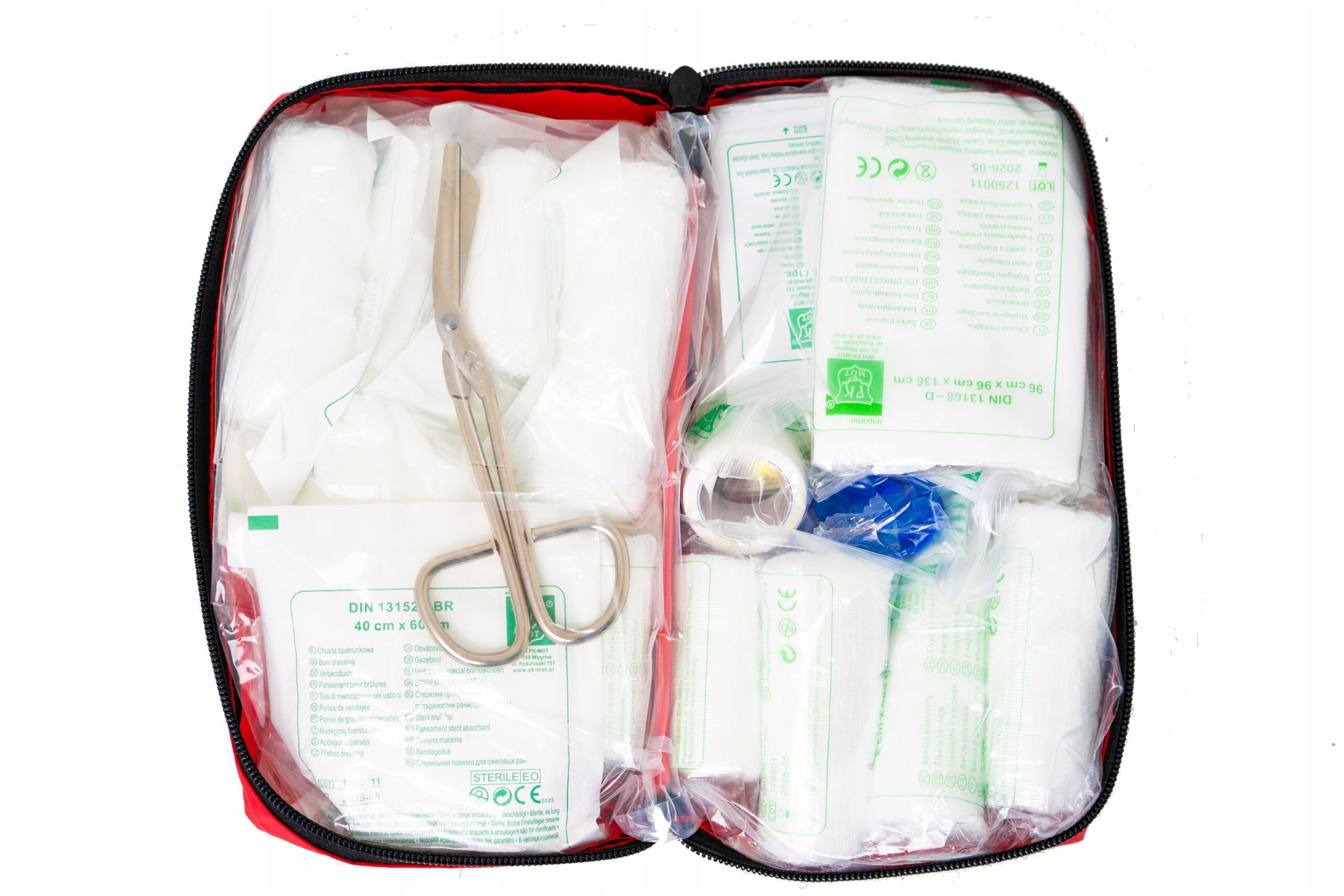 Apteczka DIN 13164 ZESTAW KOC CHUSTECZKI + USTNIK EAN (GTIN) 9415410325376