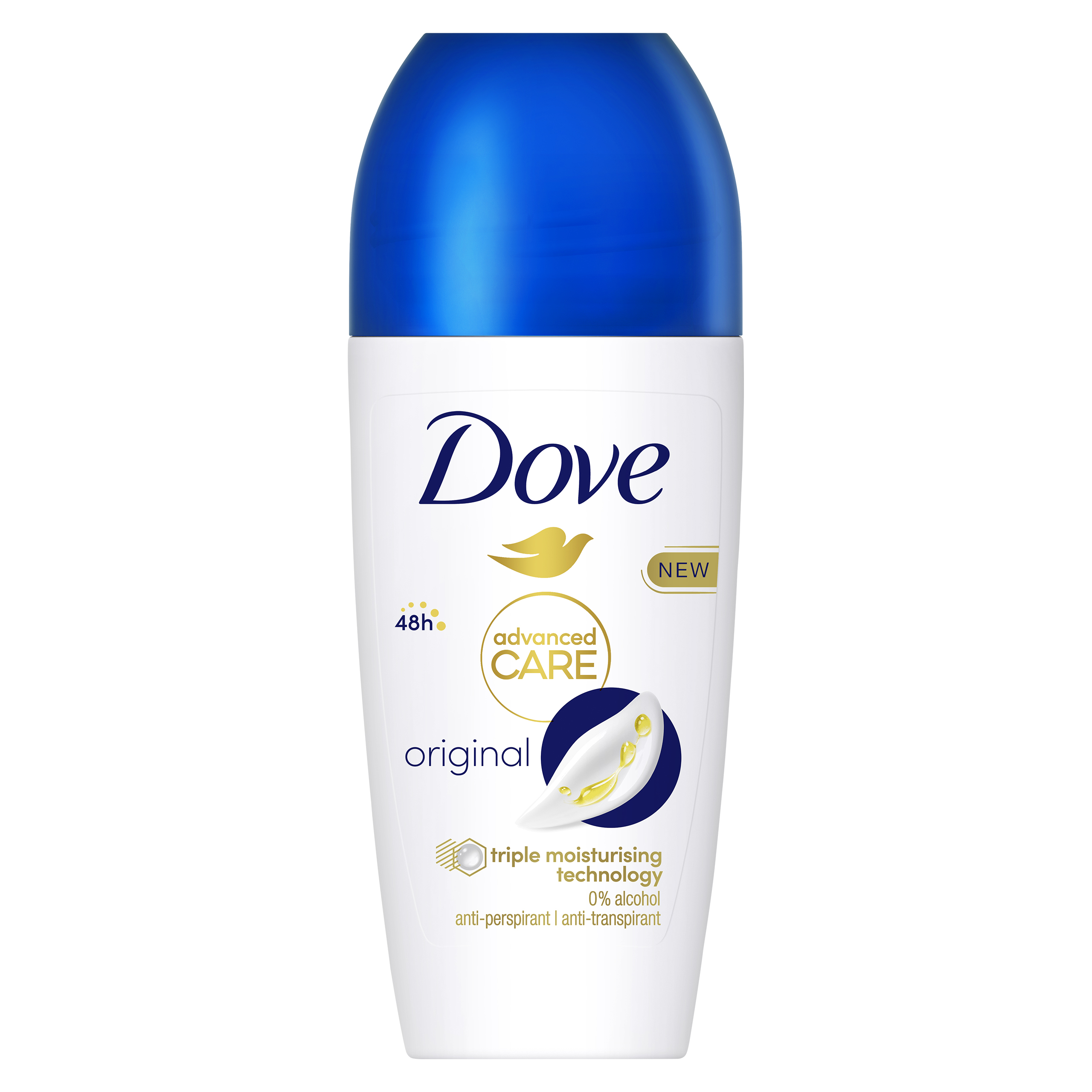 Dove Advanced Care Original dámský antiperspirant v kuličce, 50 ml