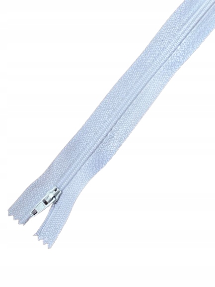 Zamek Suwak Spirala Nierozdzielczy #3 18 cm Biały