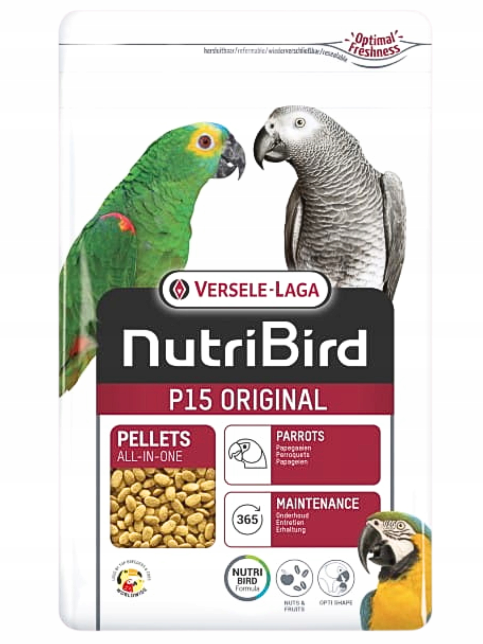Versele Laga NutriBird P15 10 kg – granule pro velké papoušky