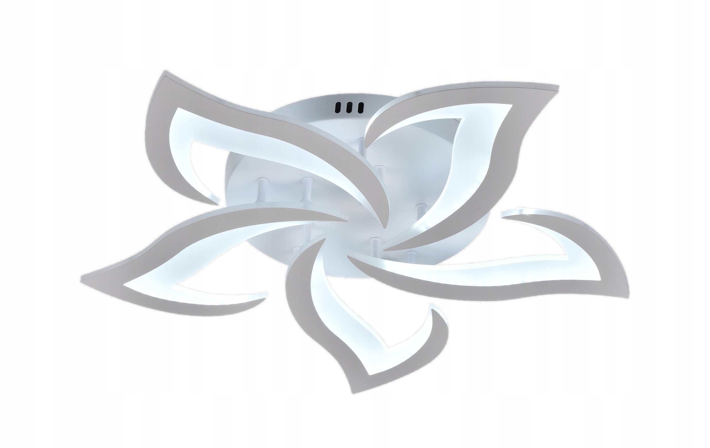 Stropná lampa Lotosový kvet Lst 60 x 60 cm biela