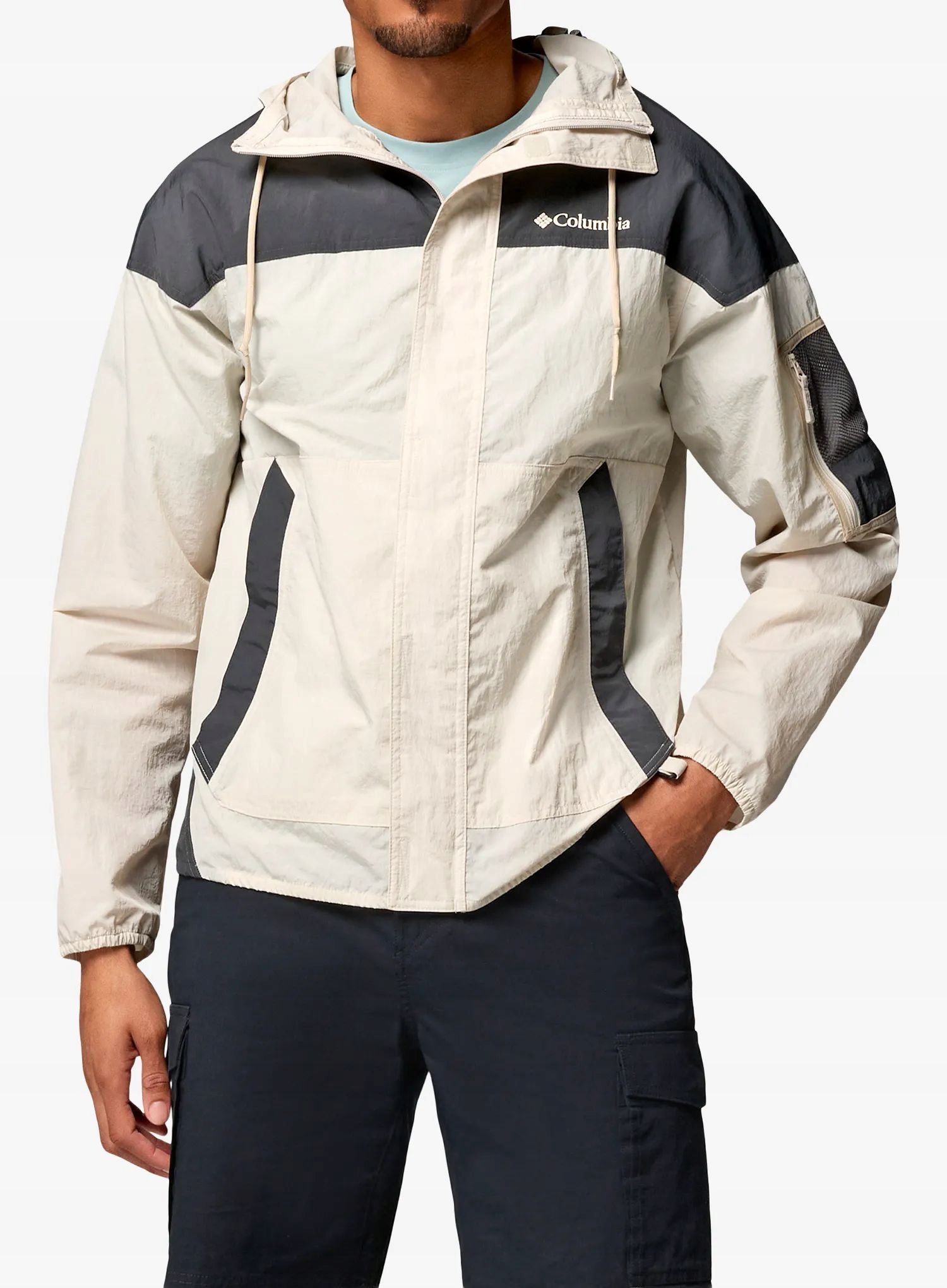 Větrovková bunda Columbia Challenger II Windbreaker dark stone/shark S