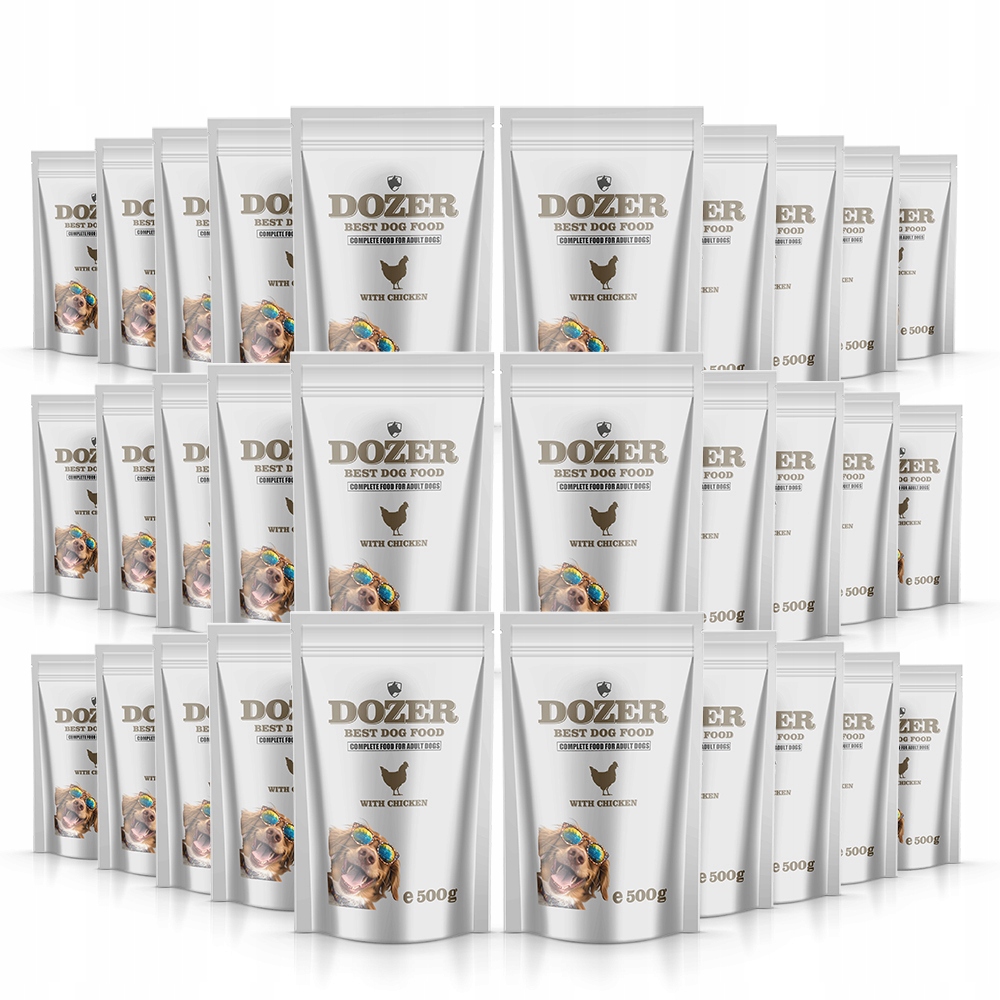 Levně Dozer Vlhké krmivo Drůbež Classic 30 x 500 g