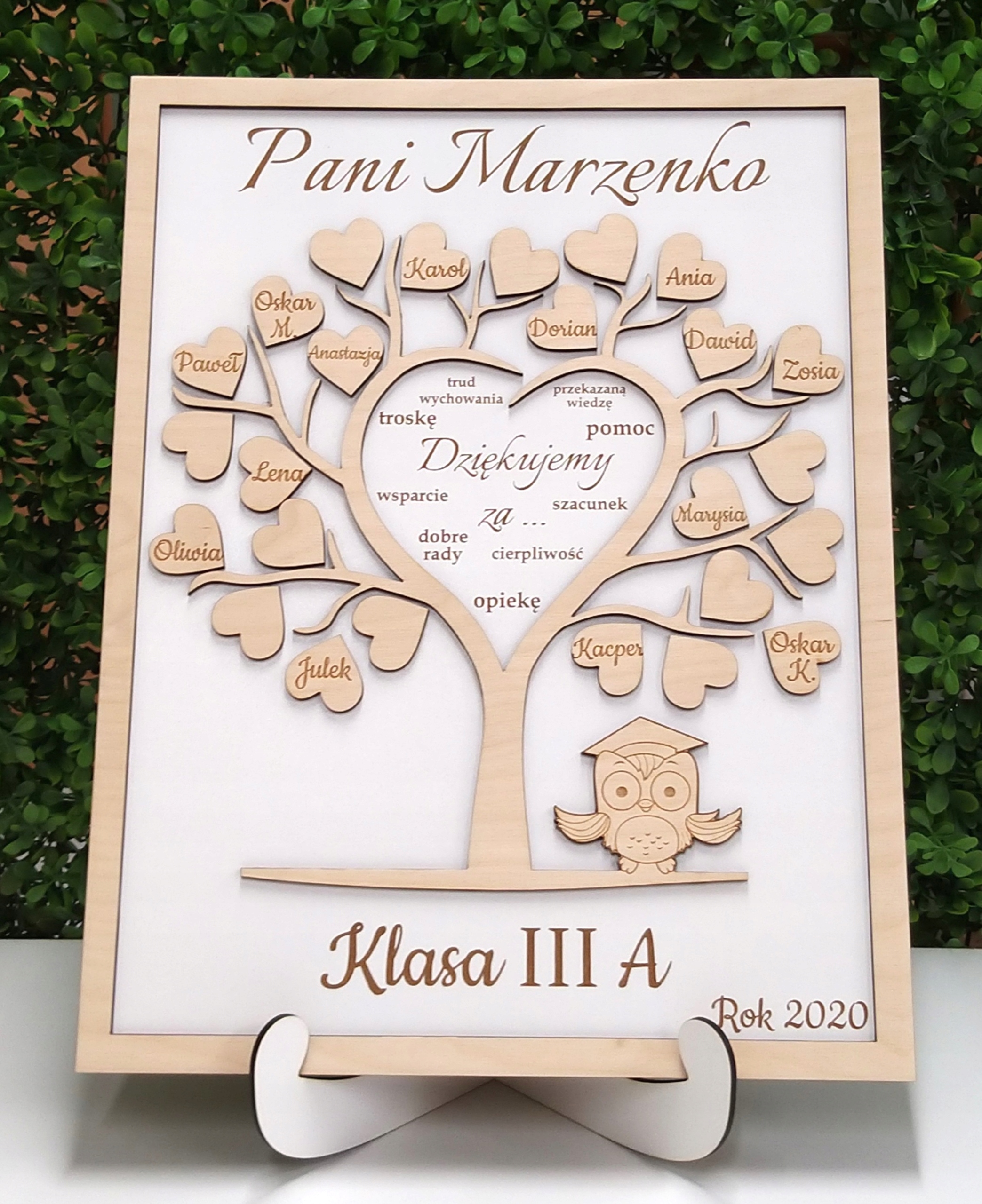 PREZENT ramka DZIEŃ NAUCZYCIELA podziękowanie imie Kod producenta 01