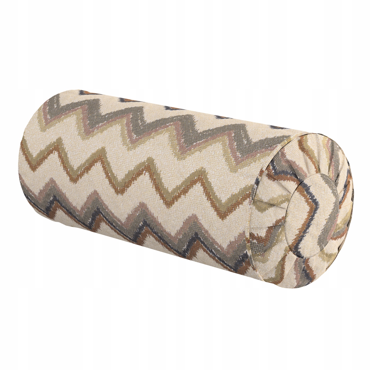 Polštář váleček s záložkami Ø20 x 50 cm zelený