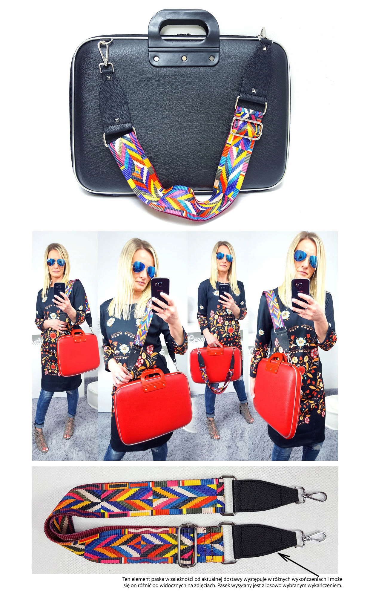 AKTÓWKA TORBA NA LAPTOPA PASEK AZTECKI 13 14 15 16 Marka inna