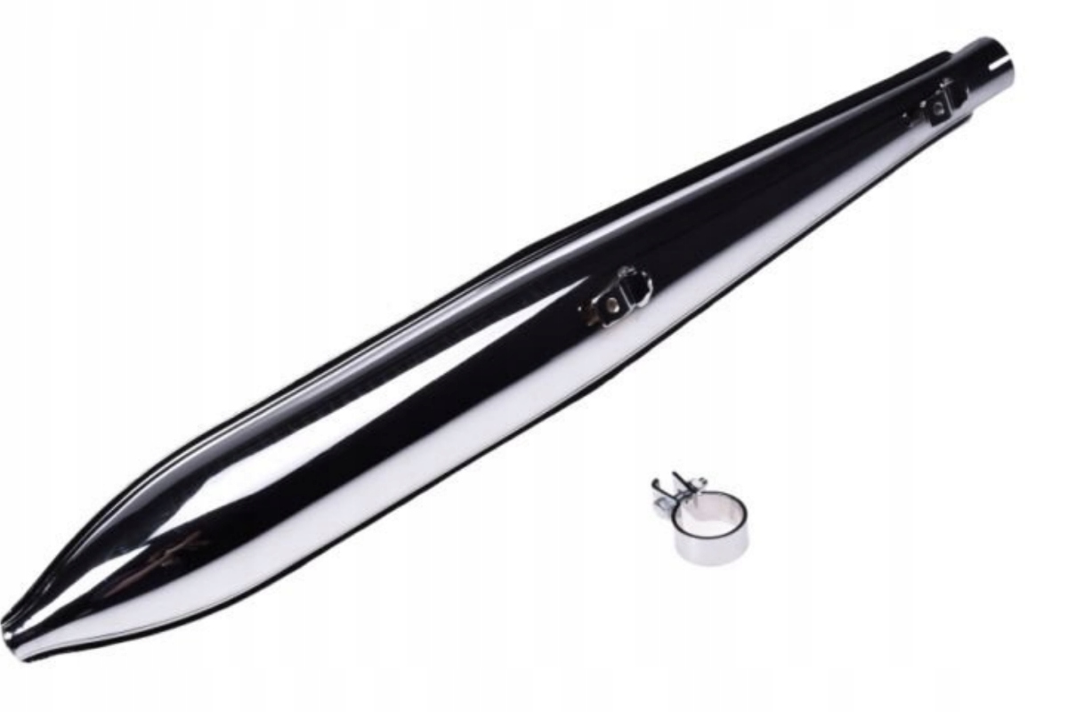 TŁUMIK MOTORYNKA DUELLS TAJWAN NA OPASKĘ CHROM !!