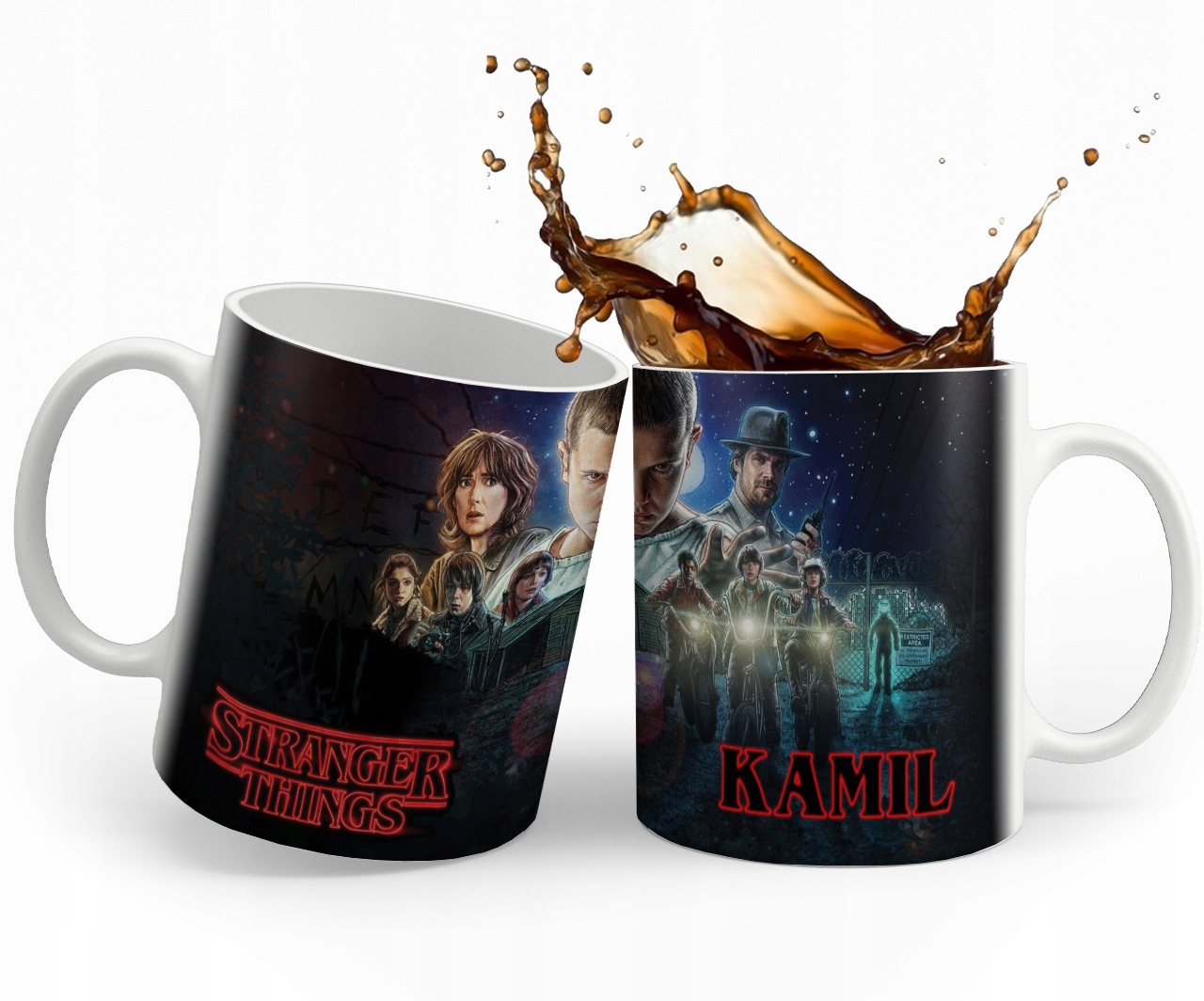 Kubek Stranger Things Imie Kartonik