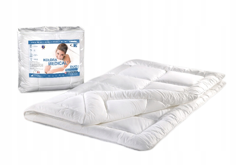 Kołdra antyalergiczna 140x200 Medical DUO 1,20 kg biała