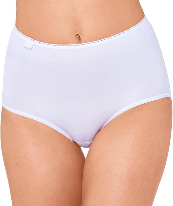 Sloggi Bílé Maxi Bezešvé Hladké Kalhotky 3PACK 52 7FA
