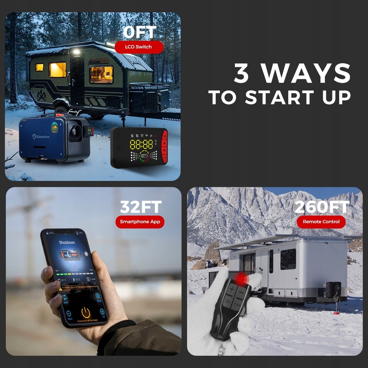 OGRZEWANIE POSTOJOWE 8KW 12/24V NAGRZEWNICA DIESEL WEBASTO BLUETTOOTH LCD Stan opakowania oryginalne