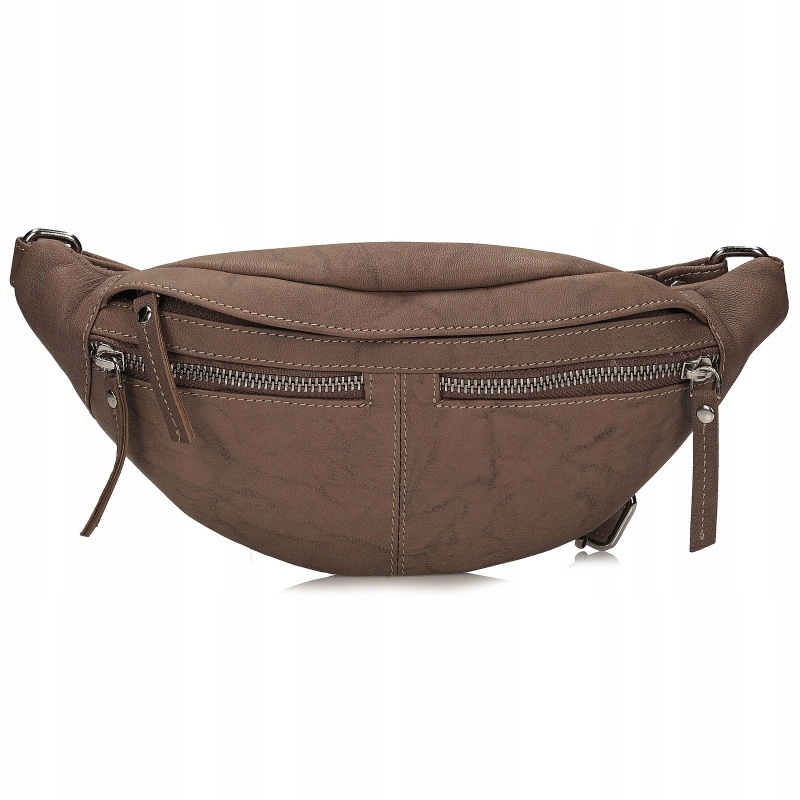 Toscanio Tos T1152 Béžová dámská kožená ledvinka béžová