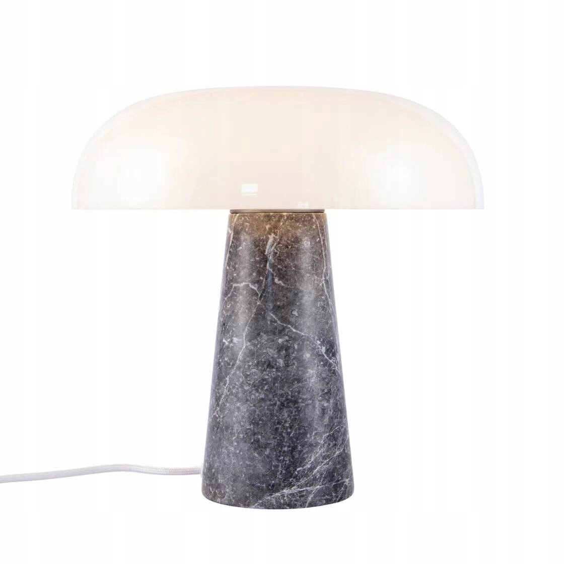 Stolová lampa Glossy mramor sivé sklo E27 15W max Nordlux