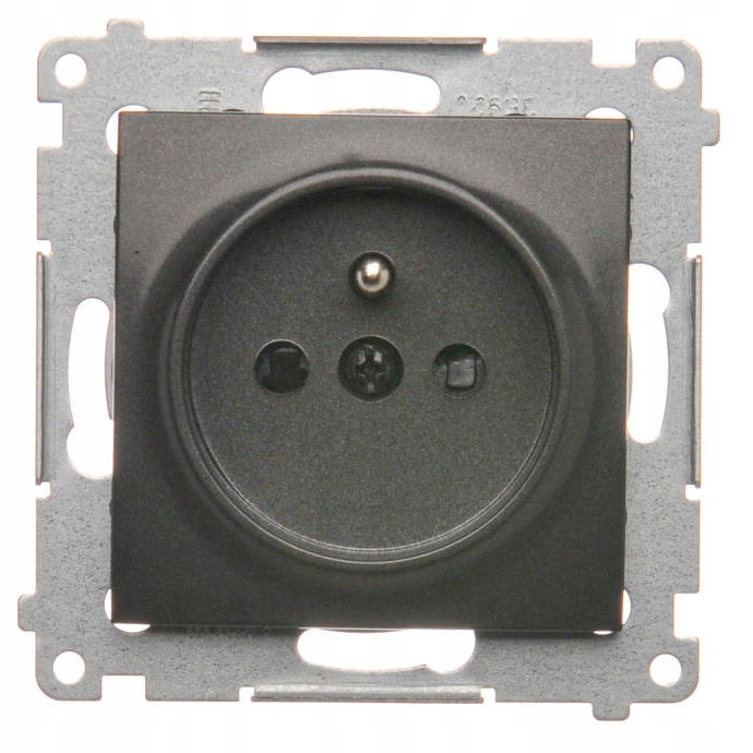 SIMON 54 GNIAZDO POJEDYNCZE Z/U ANTRACYT DGZ1Z.01