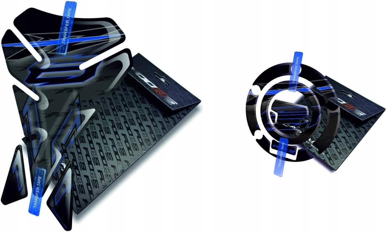 Tank-pad Cap-pad V1 od společnosti Fooqs pro Yamaha FZ-8 Černá Modrá