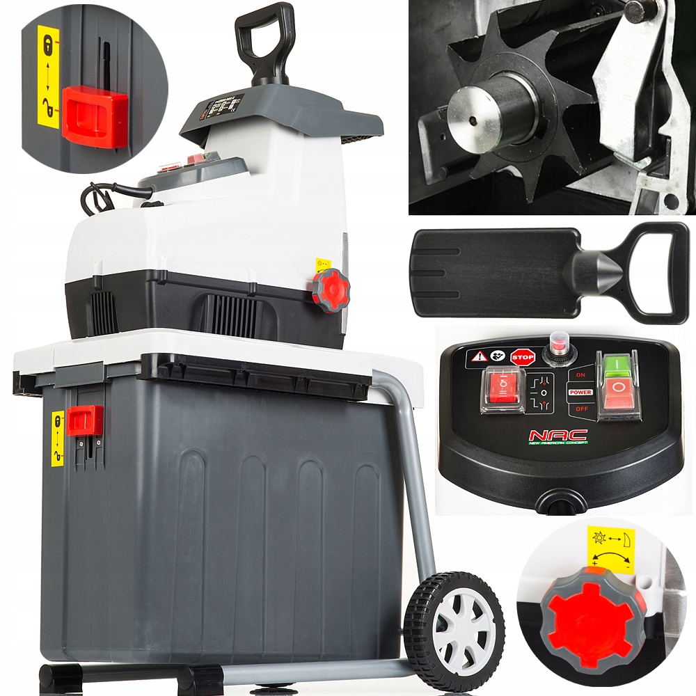 

Nac Frezowy Rozdrabniacz do Gałęzi Rębak 2800W Box