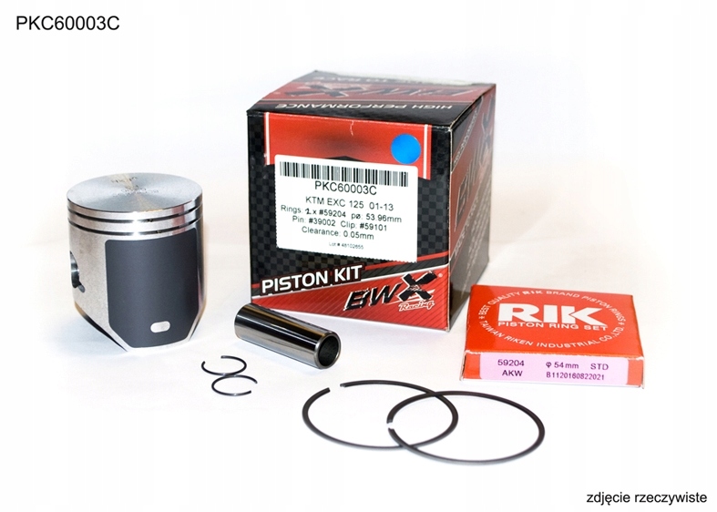 Bearing Worx Piest Ktm (2T) Sx 125 (SX125) '01-'23, Exc 125 (EXC125) '01-'16