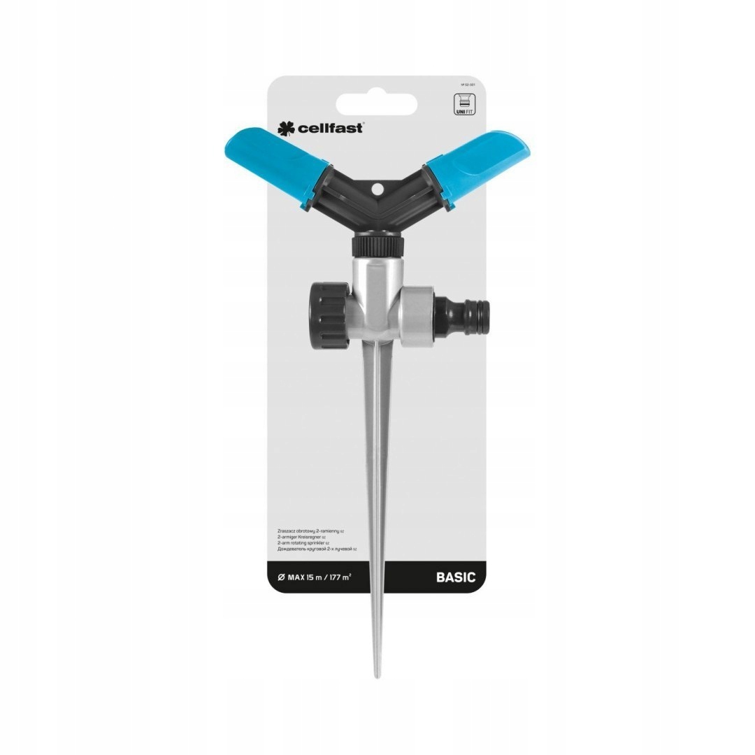 Zraszacz Obrotowy 2-Ramienny BASIC Cellfast Marka Cellfast