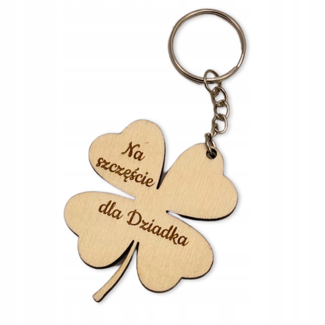 

Brelok Koniczynka dla babci dziadka grawer