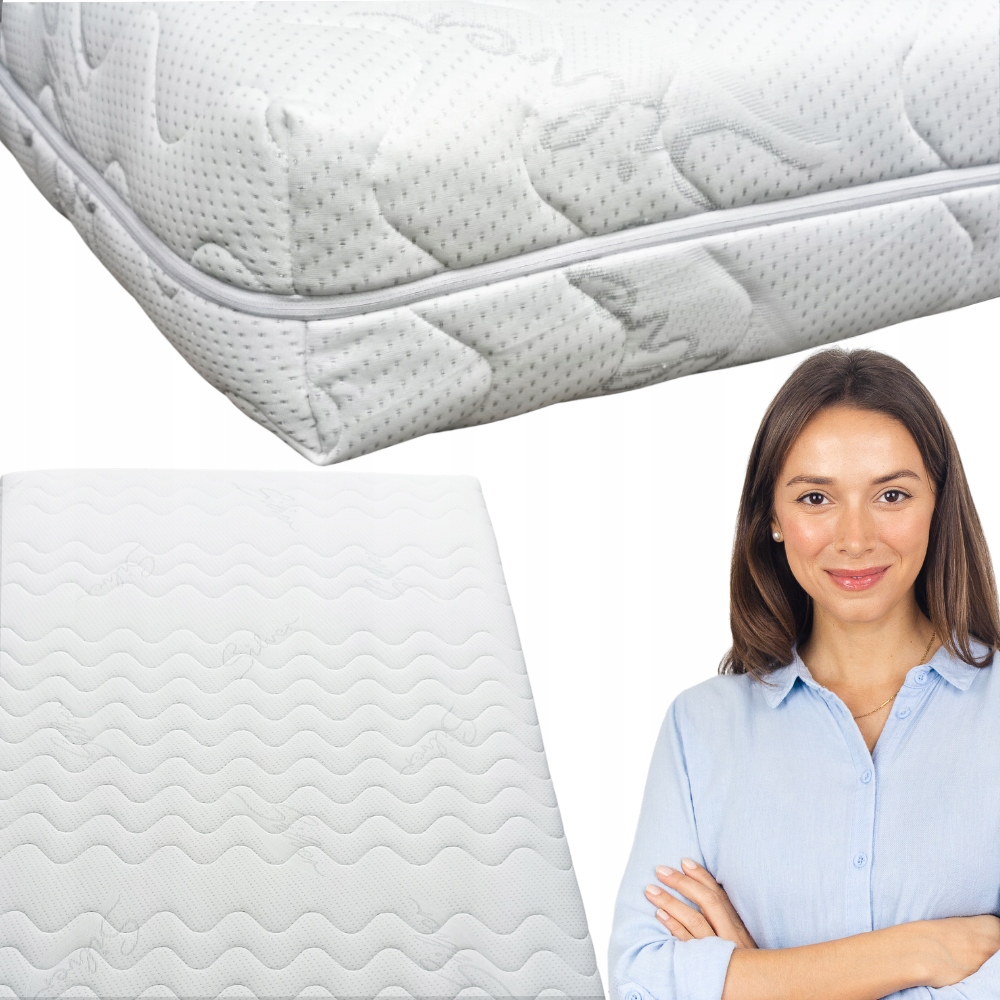 Poťah na matrac so zipsom 140 x 200 cm polyester Prešívaný Silver Med