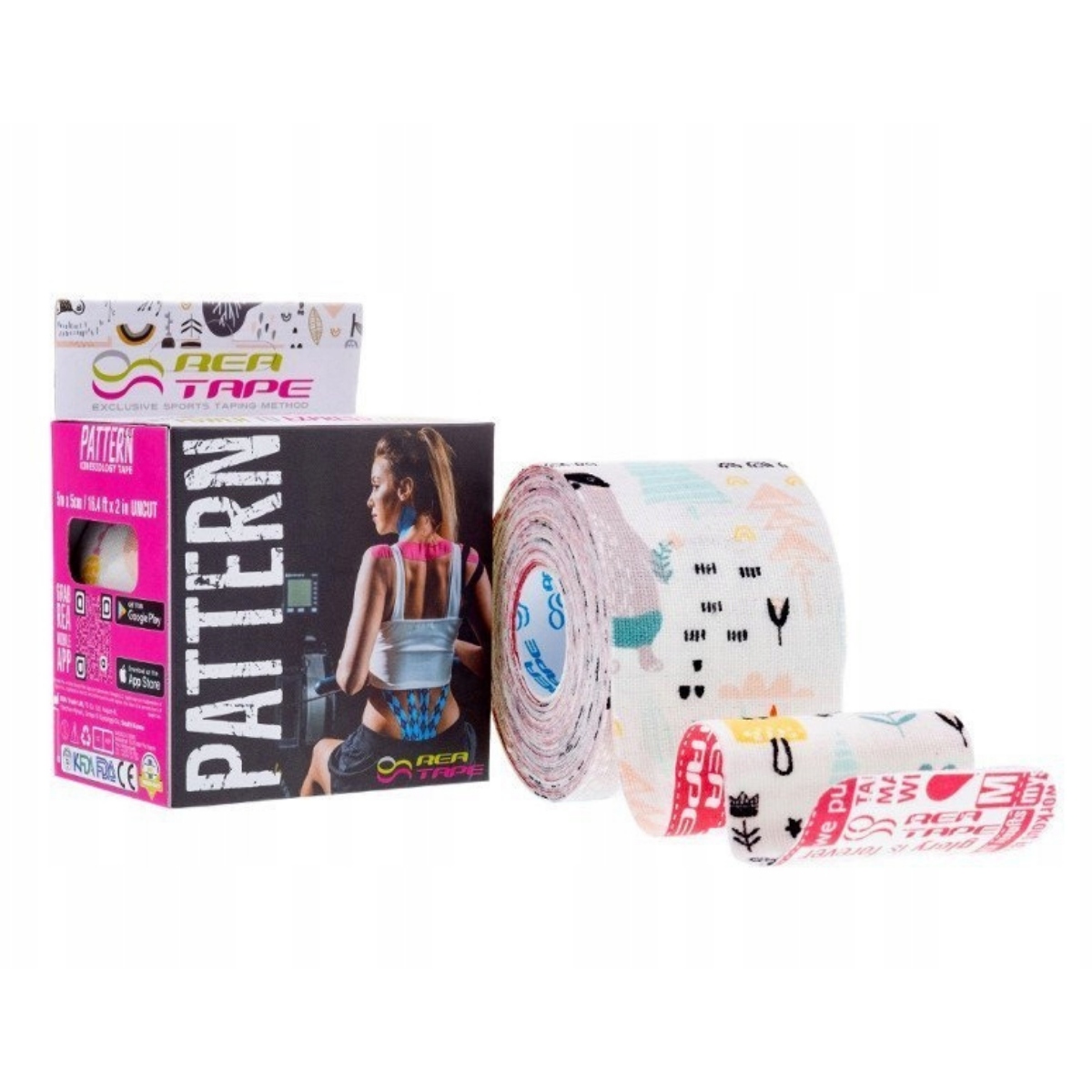 

Taśma do tapingu Rea Tape Pattern 5m las