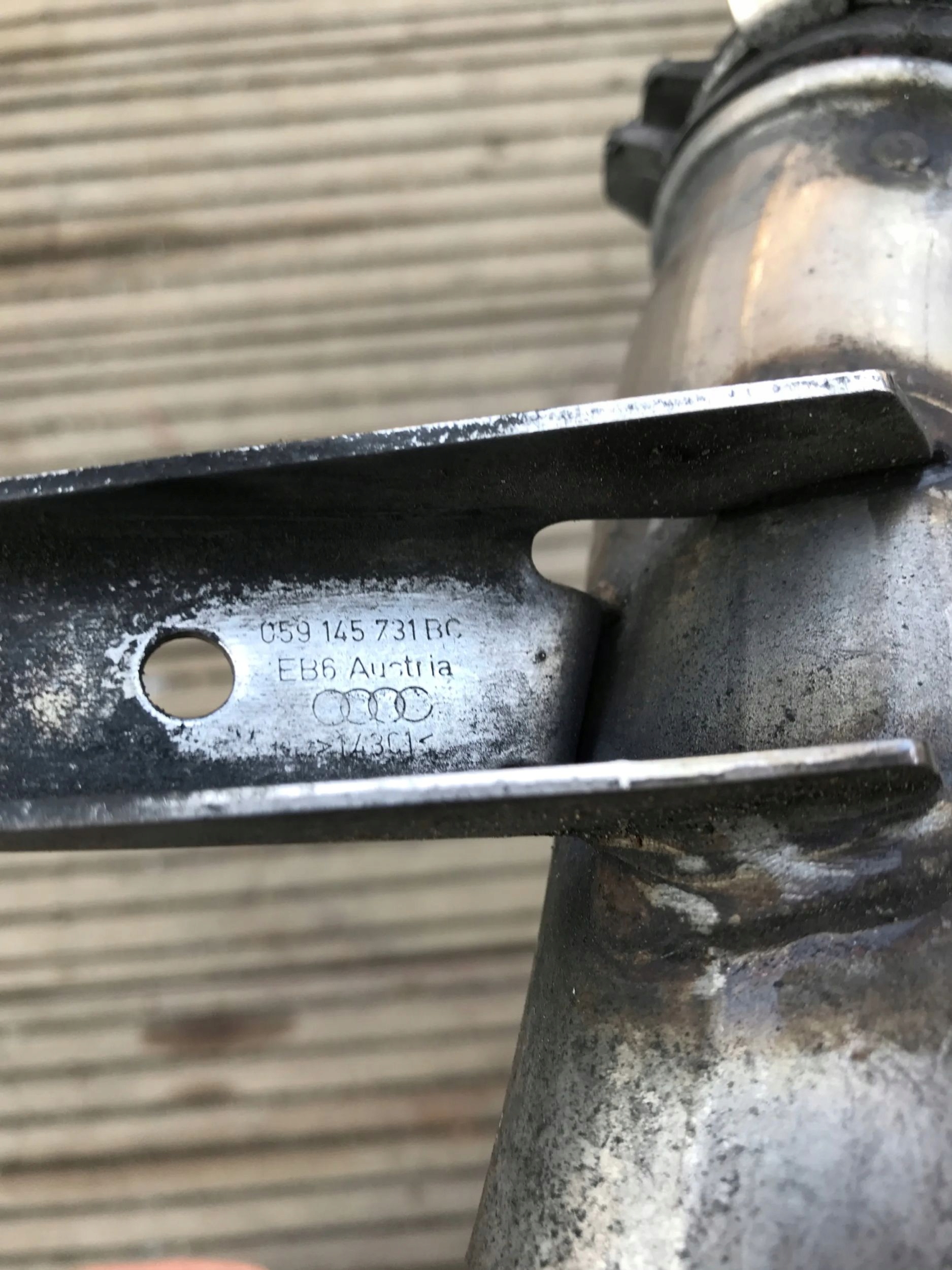 rúra vedenie intercoolera AUDI A4 B8 A5 059145731BC