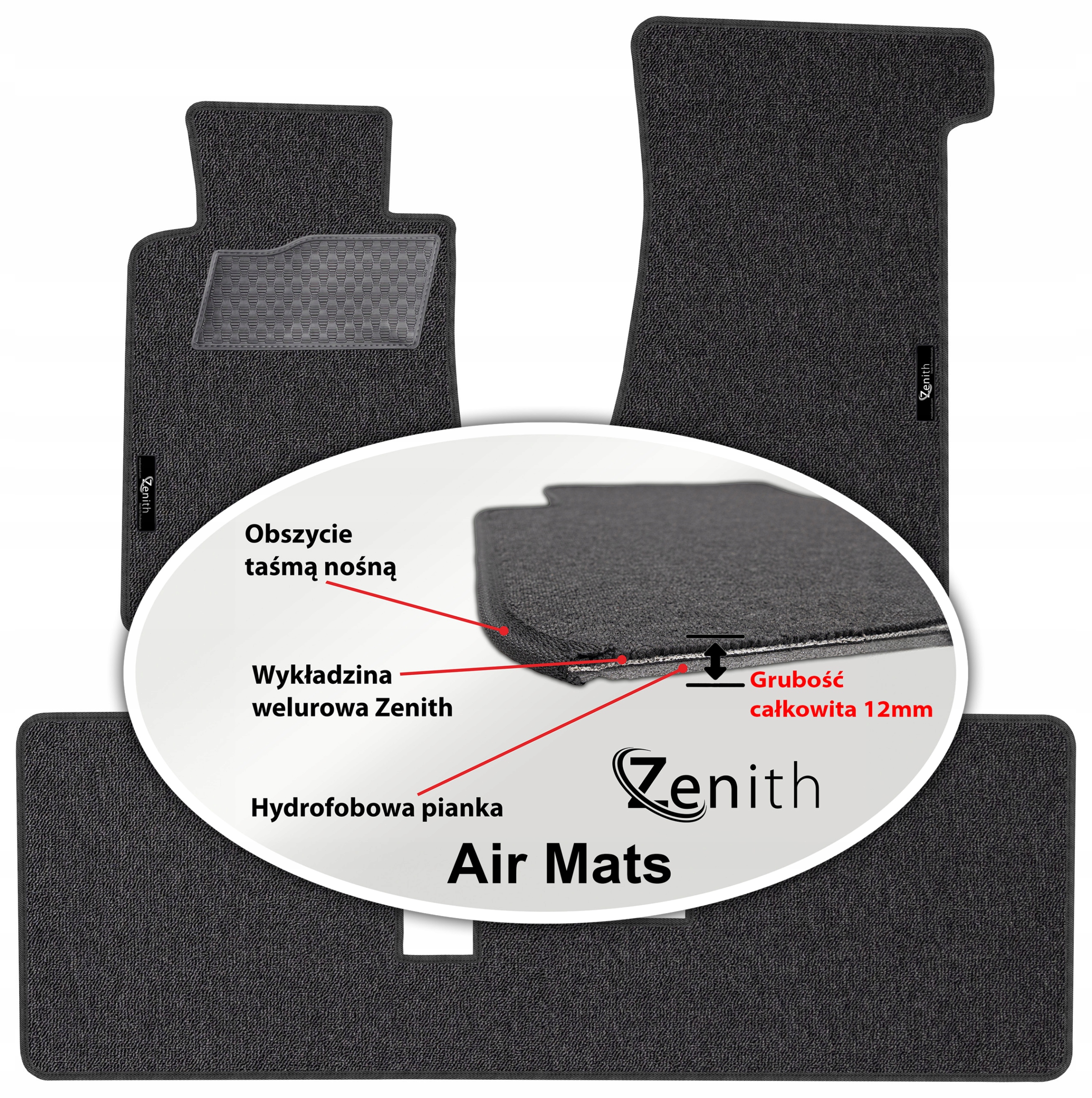 Mercedes Sl III R107 Cp 71-89 Velúrové koberčeky do auta Zenith Air Mats