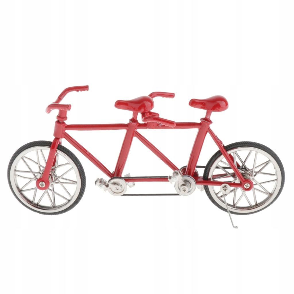 1:16 Kolekcja modeli ze stopu Rower tandemowy Pełny czerwony