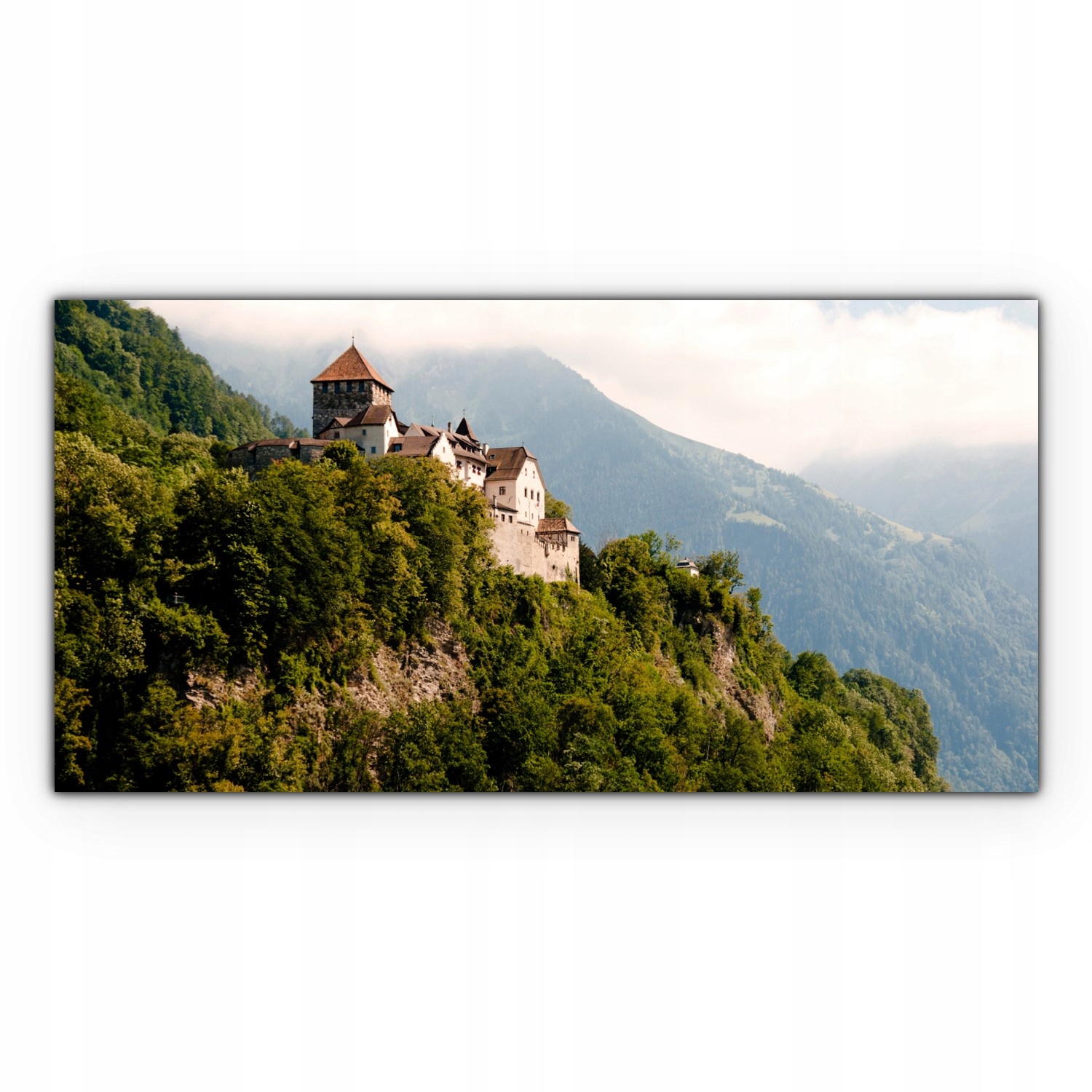 

Canvas na ramie na ścianę 120x60 Zamek Klif Skały