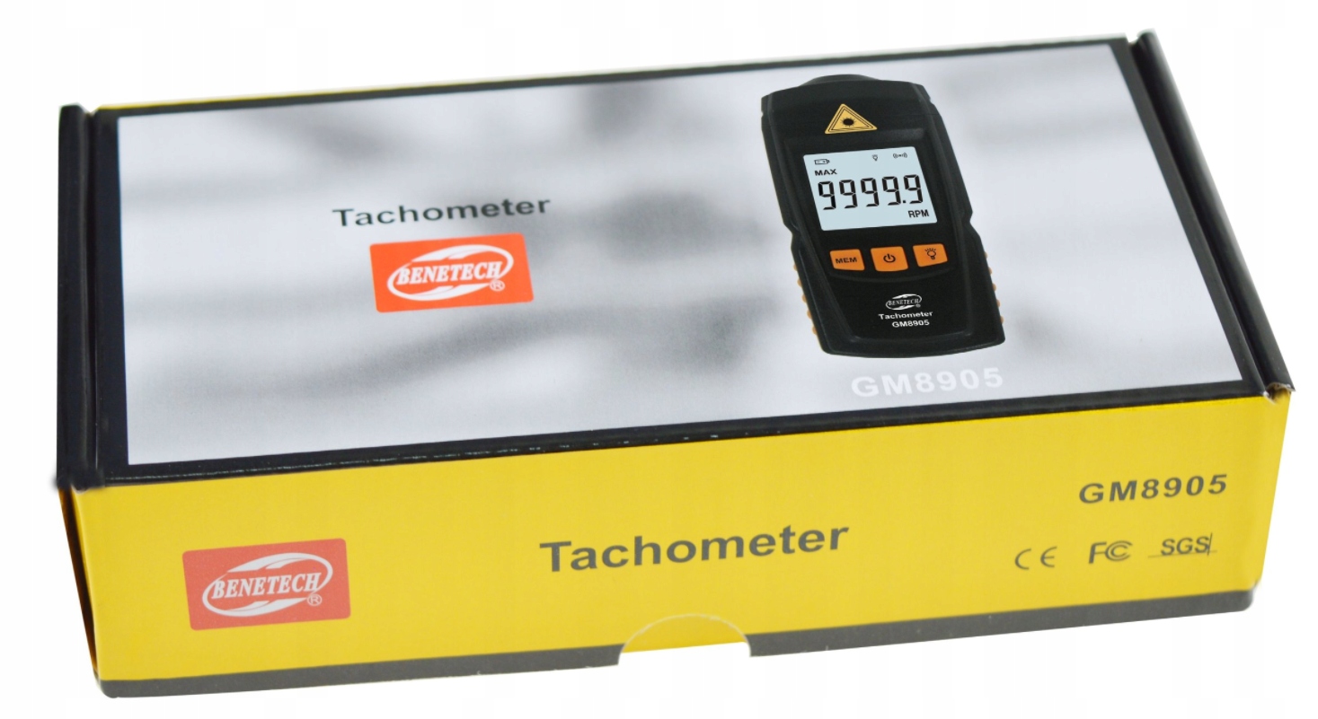 Tachometr laserowy GM8905 Zakres pomiaru obrotów (mechaniczny) 0.5-19999 obr./min