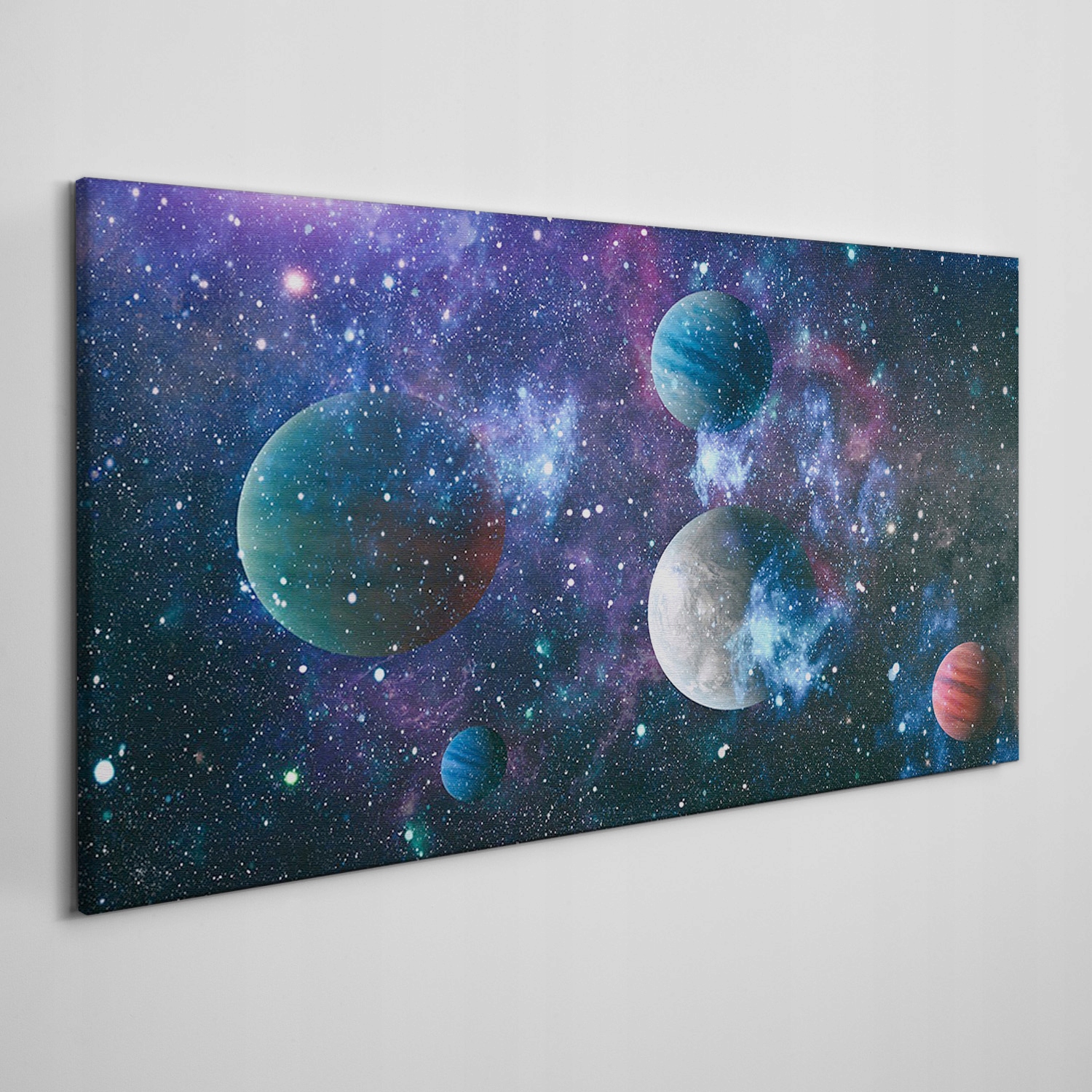 

Obraz na płótnie Niebo planety gwiazdy 120x60 cm