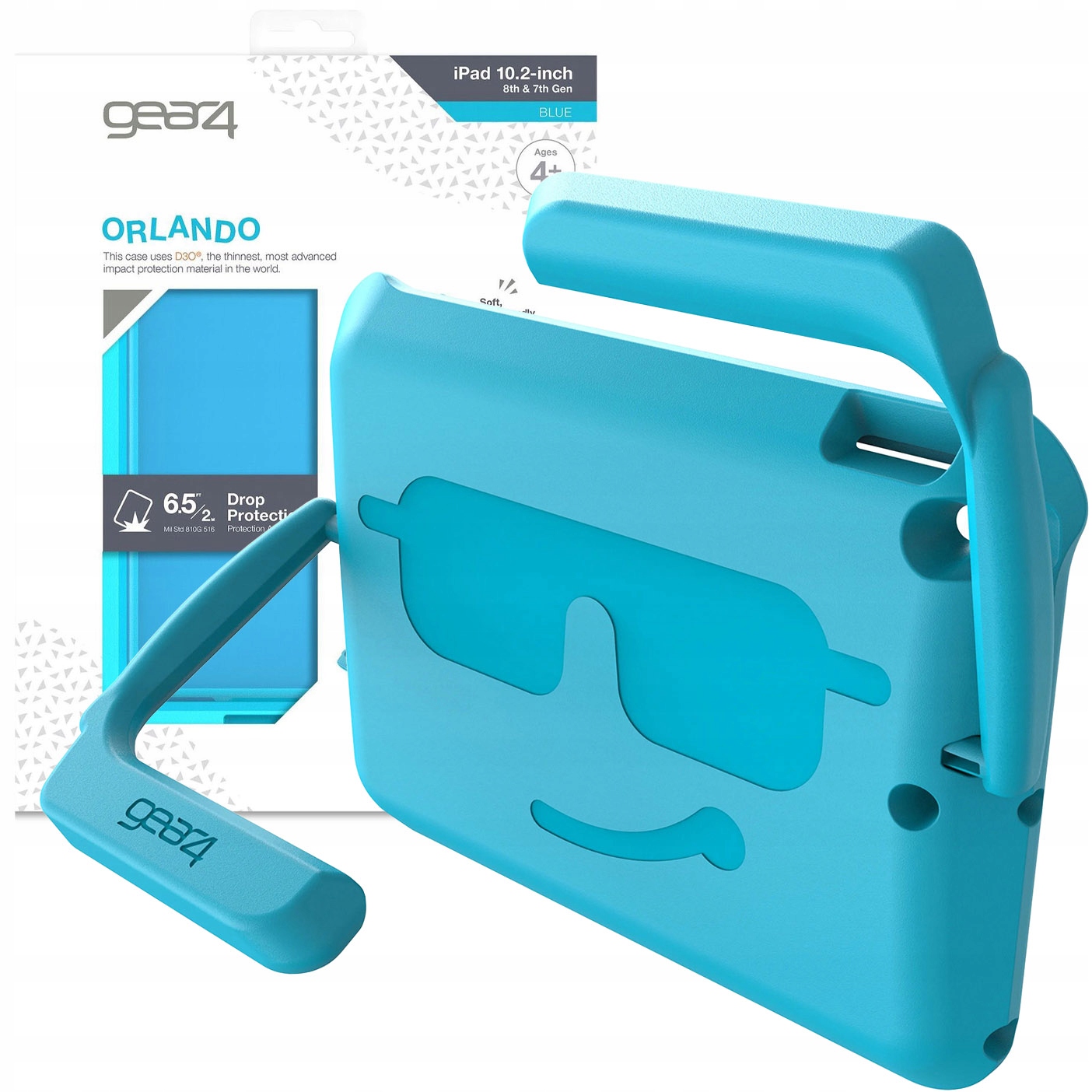 Zagg Kryt GEAR4 D3O Orlando Kids Tablet iPad 10.2 modrá 702007366
