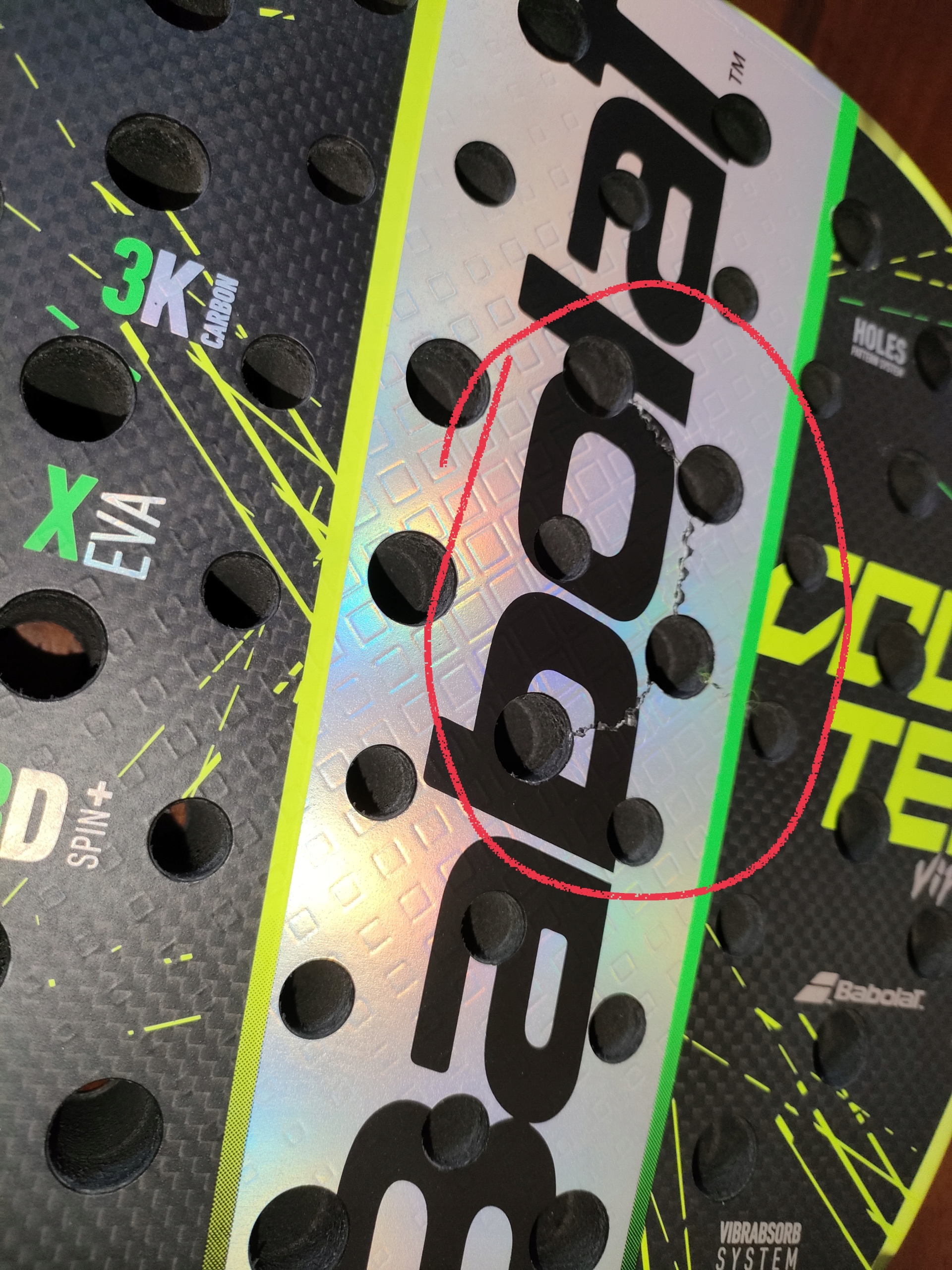 BABOLAT Rakieta do padla Counter Viper USZKODZONA opis Model Counter Viper