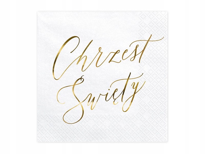 Serwetki papierowe Chrzest Święty 33x33cm 20szt Marka Party deco