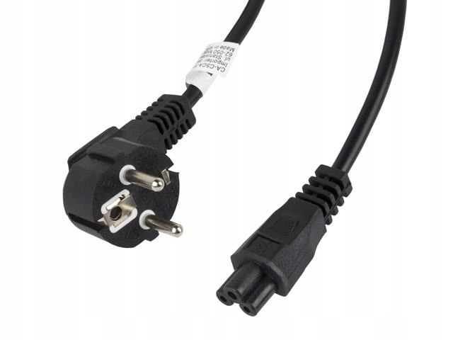 Lanberg Kabel Zasilający Przewód Cee 7 7 Iec 320 C5 Do Notebook Laptop 3M